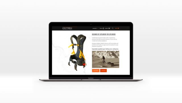 Icetrek Homepage Scroll Macbook